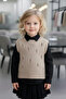 Girl's Cotton Ripped Detailed Transitional Knitwear Sweater - 4