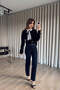 Black and White Scarf Premium Buttoned Knit Cardigan - 4