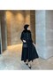 Women's Collar Fur Detailed Skuba Skirt Suit - 5