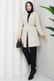 Women's Tok Straw Knitted Belted Knitwear Cardigan - 4