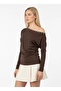 Women's Boat Neck Batwing Sleeve Lycra Jersey Blouse with Eyelets 13003 - 4