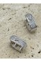 Aurora Link Xuping Women's Steel Zircon Stone Earrings Non Tarnish Anti Allergic Silver Color - 3