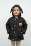 Girl's Raincoat with Waist Stopper and Ear Detail, Hooded 1-6 Years Old, Lined - 2087