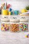 3-Piece Glass Jar Set 320 ml – with Airtight Lids, Multi-Purpose Storage Container