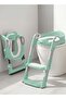 Aura Baby Potty Training Seat Chair with Ladder, Adjustable Step Height, Cushion Seat - Green