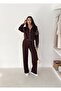 Women's Modal Fabric Parachute Fleece Zippered Track Suit Set - 4