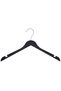 Premium Quality 6-Piece Black Plastic Hangers - Durable Clothing, Shirt, and T-Shirt Hangers - 4