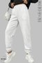 Women's Jogger with Elastic Waist and Legs, Pockets, Oversized Cotton, 3 Thread Ş Fleece-Lined Sweatpants - 3