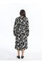Lcw Grace Black Floral Women's Shirt Dress - 4