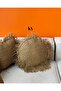 Handmade Natural One-Way Throw Pillow Cover Filled 50cm - 4