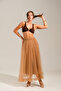 Ruffle Detailed Long Tulle Skirt - 3