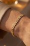Steel Italian V-Line Bracelet 4 mm Gold Color |   Non-Tarnishing, Women'S, 2 Years Warranty - 3