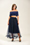Ruffle Detailed Long Tulle Skirt - 2