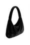 Black Plush Handbag - 4
