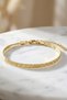 Steel Italian V-Line Bracelet 4 mm Gold Color |   Non-Tarnishing, Women'S, 2 Years Warranty - 4