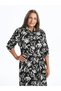 Lcw Grace Black Floral Women's Shirt Dress - 2