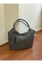 Large Size Casual Women's Shoulder Bag with Ring and Tassel Detail - 2