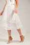 Long Tulle Skirt with Long Lining and Bias Binding at the Hem - 7