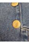 Women's Retro-Inspired Gold Button Sailor Jeans - High Waist & Wide Leg - 7