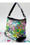 Women's Stone Embroidered Hand and Shoulder Bag. File Detailed Bag - 5