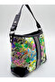 Women's Stone Embroidered Hand and Shoulder Bag. File Detailed Bag - 3