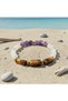 Amethyst Aquamarine Tiger Eye Natural Stone Bracelet |   Chakra Balancing & Stylish Handmade Bracelet - 4