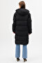 Wide Fit Reversible Black-Cream Long Puffer Coat Windproof and Waterproof - 7