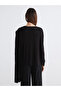 Soulife Black Shawl Collar Blouse with Scarf Detail - 5