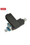 Dk06 128Gb USB 3.0 Flash Memory Usb-A Micro Lightning Compatible 3 in 1 Metal Black
