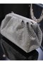 Women's Frequent Stone Embroidered Clutch Evening Bag. Evening Dress Bag - 4