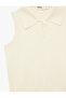 Polo Neck Sleeveless Knitwear Blouse - 5