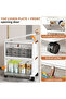 Storage Containers - 5-Layer Wheeled Storage Bins, Stackable Plastic Collapsible Storage Boxes - 5