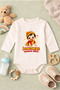 Baby Funny Written Lion Piece Printed Zıbın 100% Cotton Body - 3