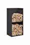 Firewood Rack Black 40x30x80 cm Cold-rolled steel - 2