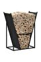Firewood Rack Black 69.5x35x81 cm Cold-rolled steel - 2