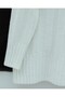 Half-Throat Stripe Patterned Soft Knitwear Sweater -White - 6