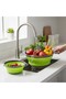 Colander Strainer (2 PCS), Fruit Basket Set, Space Saving & Collapsible Kitchen Accessories, Ideal A - 2