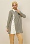 Shirt Collar Plaid Tunic 46125