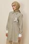 Shirt Collar Patterned Tunic 46265-1