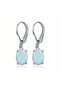 C1192 2 1pair Fashion Simple Oval Synthetic Jewel Pendant Elegant Earrings for Women, Perfect Access - 8
