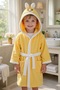 روب حمام للأطفال من القطن بنمط Happy Bunnie - 2