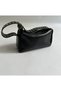Women's Hand and Shoulder Bag with Strap and Staple Detail