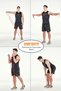 15 kg Light, 25 kg Medium, 35 kg High and 45 kg Professional Resistance Power Band Rubber Set - 8