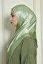 Veine Premium Viscose Shawl – Natural Crinkle Texture, Shimmering, Flowy, Stylish and Elegant Posture – Beige Khaki - - 5