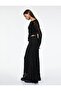 Slim Fit Stitching Detailed Midi Lace Skirt - 2