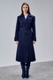 Victoria Navy Blue Belted Regular Trench Coat - 2