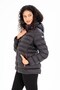 Women's Short Detachable Hooded Padded Sports Puffer Jacket 8638 - 2