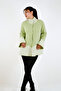 Mock Neck Snap Fastener Knitwear Cardigan Bone Pistachio Green - 3