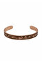 Floral Engraved Prayer Inside Pure Copper Bracelet