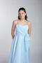 Mojo Girl's 10-15 Years Old Bow Detailed Imported Chiffon Dress 5510 Baby Blue - 3